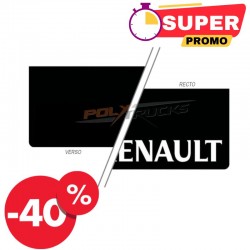 BAVETTE RENAULT NOIR - MARQUAGE RENAULT BLANC - 60X35CM - DESTOCKAGE