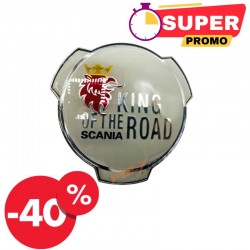 EMBLEME BLANC/ARGENT SCANIA KING OF THE ROAD - DESTOCKAGE