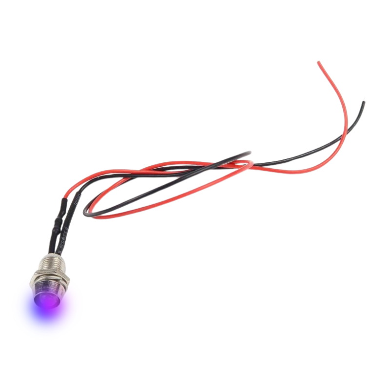 LED UV CABLEE 5MM AVEC SUPPORT CHROME