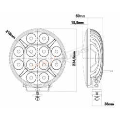 POLLUX 9+ GEN-3 - PHARE LONGUE PORTEE LEDS