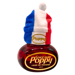 Chapeau Poppy Grace Mate bleu, blanc, rouge – Personnalisation aux couleurs de la France