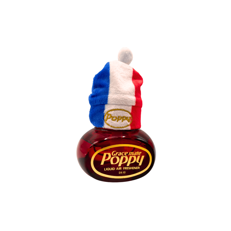 Chapeau Poppy Grace Mate bleu, blanc, rouge – Personnalisation aux couleurs de la France