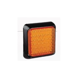 Feu arrière carré LED 147x147mm – Clignotant et signalisation haute visibilité pour camions et remorques