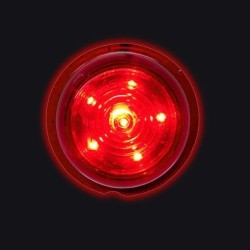 Feux tuning camion rouge – Module Viking 6 LED pour support suédois