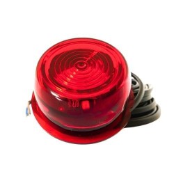 Feu suédois Viking rouge – Module LED blanc intense et design nordique