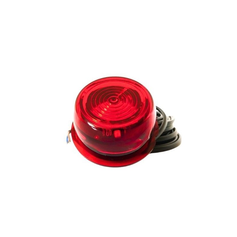Feu suédois Viking rouge – Module LED blanc intense et design nordique