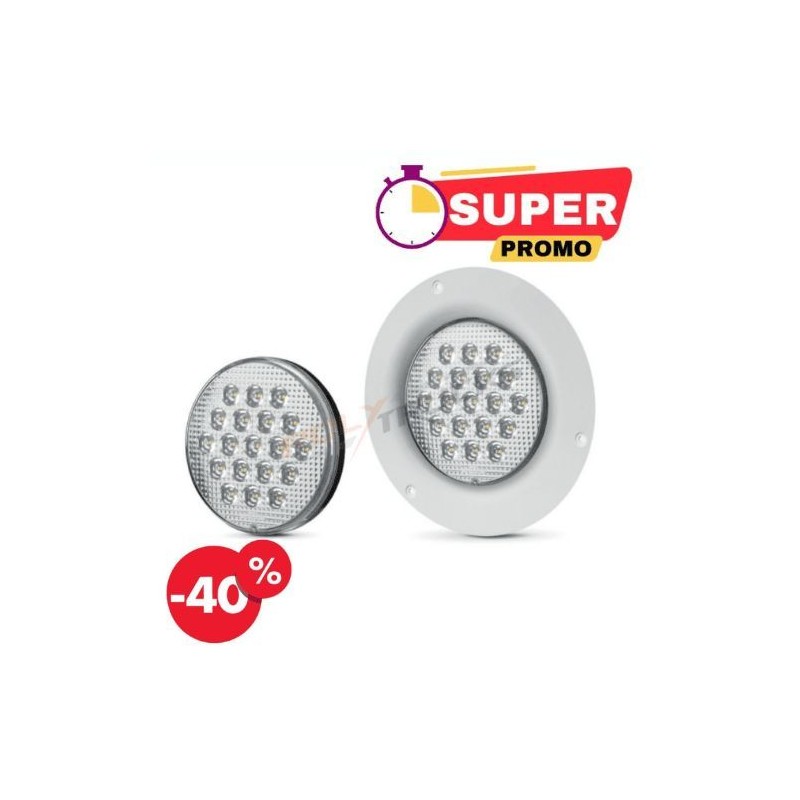 FEU DE PLAFONNIER LED - 12/24V - 132MM FEU DE PLAFONNIER LED - 12/24V - 132MM