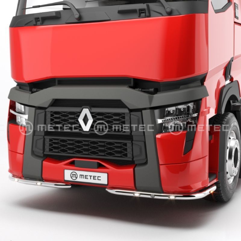 Rampe inox sous pare-choc avec LED – Renault T Rampe inox sous pare-choc avec LED – Renault T