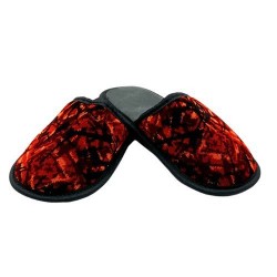 Chaussons Danois pour routiers – Style scandinave et confort rouge