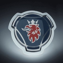 Logo SCANIA lumineux – Emblème LED pour calandre - Blanc froid