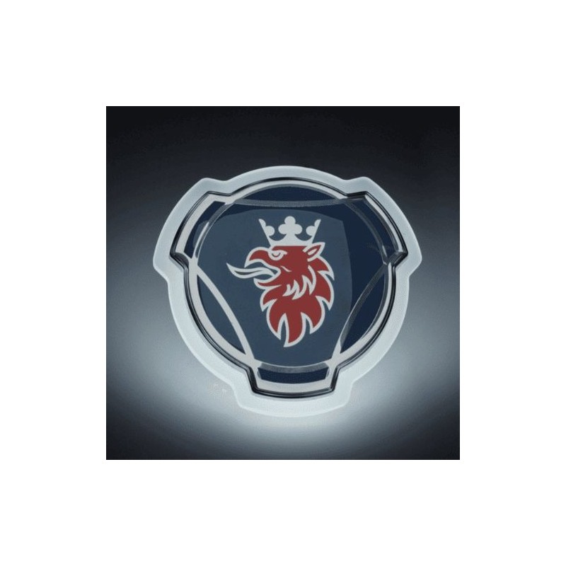 Logo SCANIA lumineux – Emblème LED pour calandre - Blanc froid Logo SCANIA lumineux – Emblème LED pour calandre - Blanc froid
