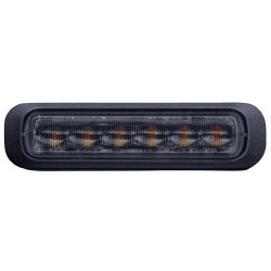 Feu flash LED orange – DK STROBE DARK lentille fumée - 6 LEDS éteint