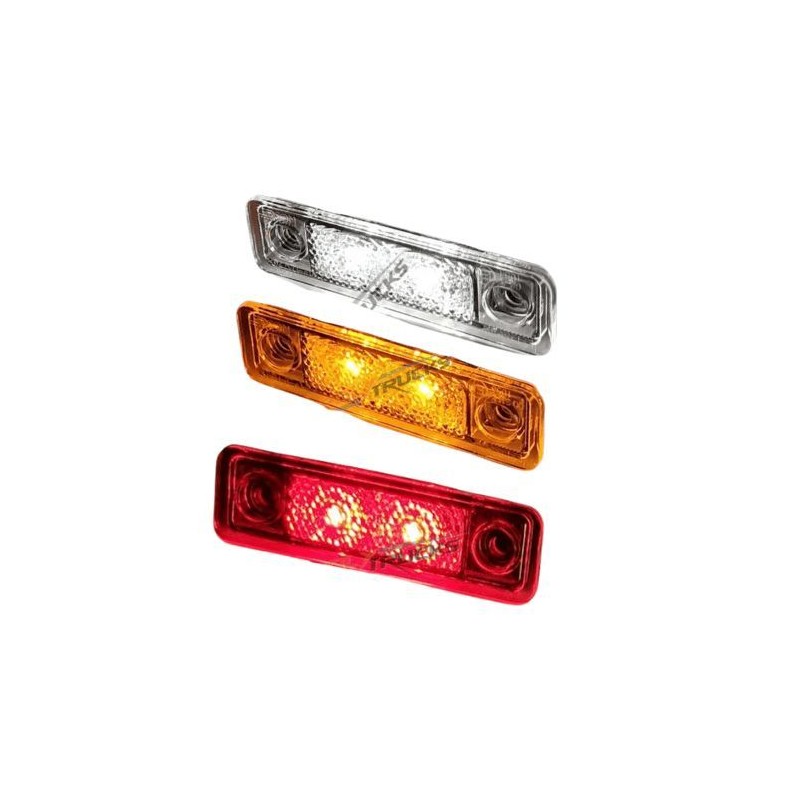 Feu de gabarit ASTRAL 2 LEDs – Signalisation latérale pour poids lourds - 3 couleurs disponibles Feu de gabarit ASTRAL 2 LEDs – Signalisation latérale pour poids lourds - 3 couleurs disponibles