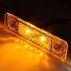 Feu de gabarit ASTRAL 2 LEDs – Signalisation latérale pour poids lourds : Orange Feu de gabarit ASTRAL 2 LEDs – Signalisation latérale pour poids lourds : Orange