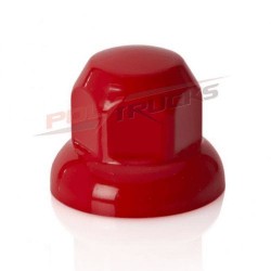 Cache écrou rouge court plastique – Protection pour roue de camion