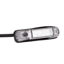 Feu de gabarit blanc  2 LED cabochon transparent – Éclairage pour camion
