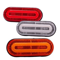 3 couleurs disponibles du Feu de gabarit oblong LED : Rouge, orange et blanc