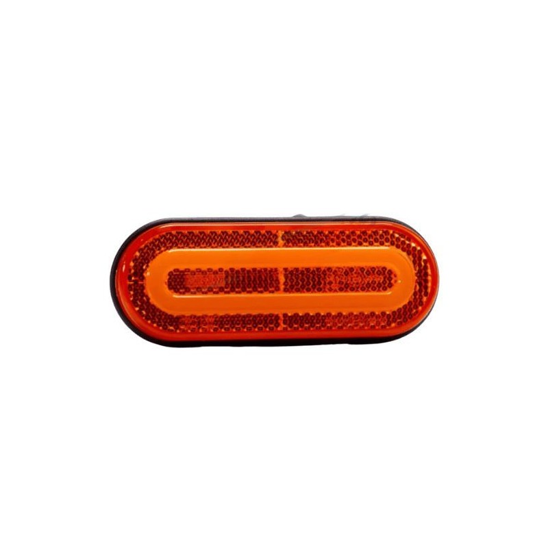 Feu de gabarit oblong LED orange - haute visibilité pour camions Feu de gabarit oblong LED orange - haute visibilité pour camions