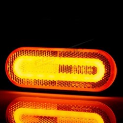 Feu de gabarit oblong LED orange - éclairage dans la nuit