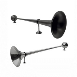 Klaxon pneumatique Nedking – 95 cm pour poids lourd : chrome et noire