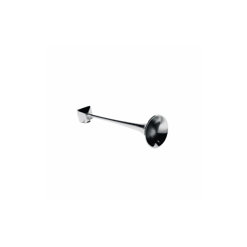 Trompe Hadley chrome avec base rectangulaire – Klaxon pour camion et poids lourd - 49cm Trompe Hadley chrome avec base rectangulaire – Klaxon pour camion et poids lourd - 49cm