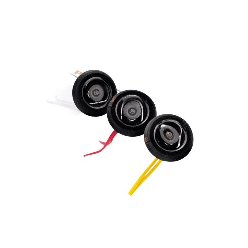 Feu LED rond à encastrer pour camion - 3 couleurs disponibles Feu LED rond à encastrer pour camion - 3 couleurs disponibles