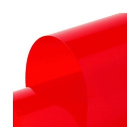 Film vinyle phare 30x120cm  rouge à poser sur optique de camions