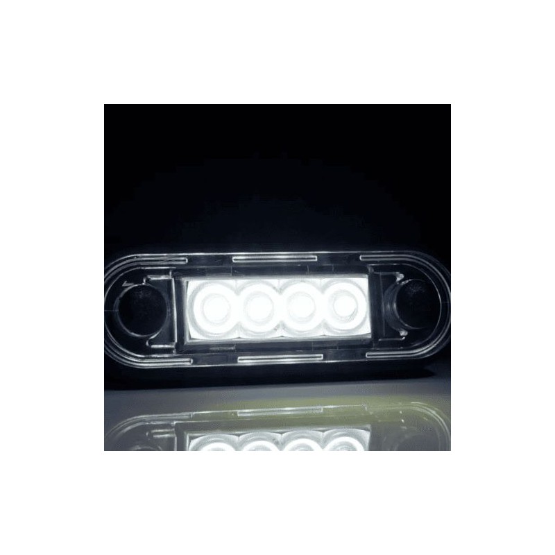 Feu de gabarit 4 LEDs encastrable blanc Feu de gabarit 4 LEDs encastrable blanc