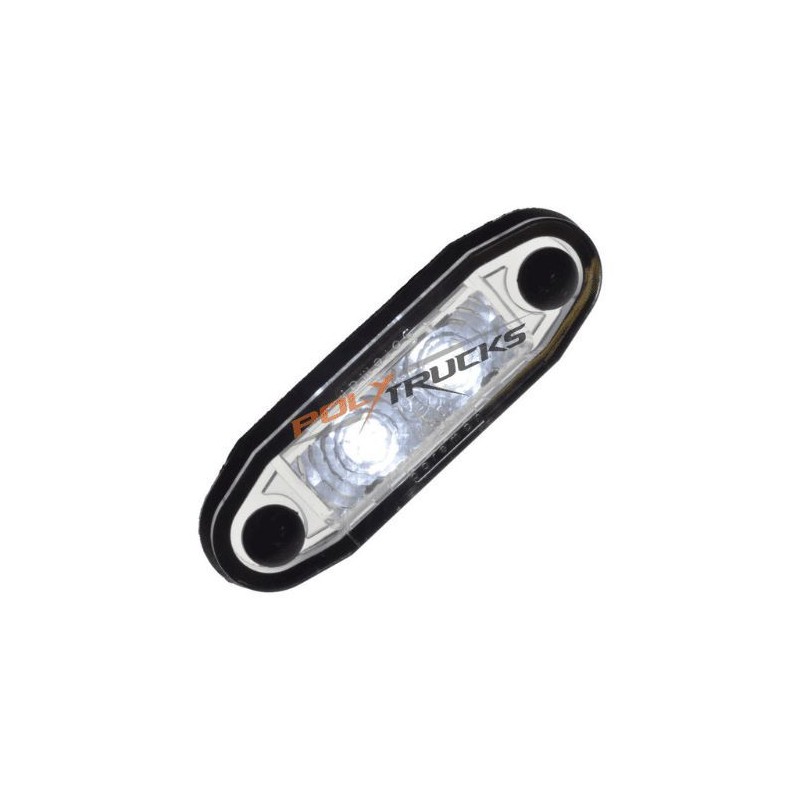 Feu de gabarit 2 LED Boreman à encastrer blanc