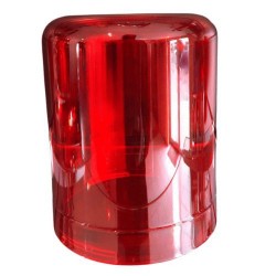 Cabochon rouge pour gyrophare à ampoule modèle Nordik