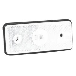 Feu de gabarit LED rectangulaire extra-plat blanc - vue de jour