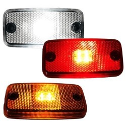 Feu de gabarit 4 LEDs rectangulaire disponible en 3 coloris : blanc, orange ou rouge