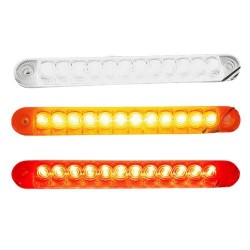 Feu de gabarit - Bande 12 LEDs disponible en 3 coloris : parfait pour camions et poids lourds