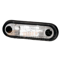 Feu de gabarit Hella 1 LED à encastrer blanc Feu de gabarit Hella 1 LED à encastrer blanc