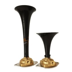 Klaxon / 2 trompes noires - son du véritable TGV - 6 mm sans électrovanne