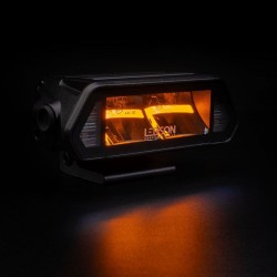 Barre LED EPIX 5+ STROBE Orange / Blanc : Mode stroboscope orange allumé dans la nuit