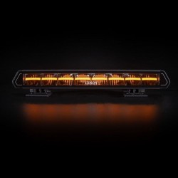 Barre LED 120W Epix 14 Powerboost : lumière orange allumée dans le noir