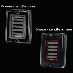 Feu arrière BREEZE LED multifonctions : lentille claire et lentille fumée