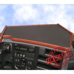 TABLETTE CENTRALE SCANIA R POUR TABLEAU DE BORD LONG - NOYER  DESTOCKAGE