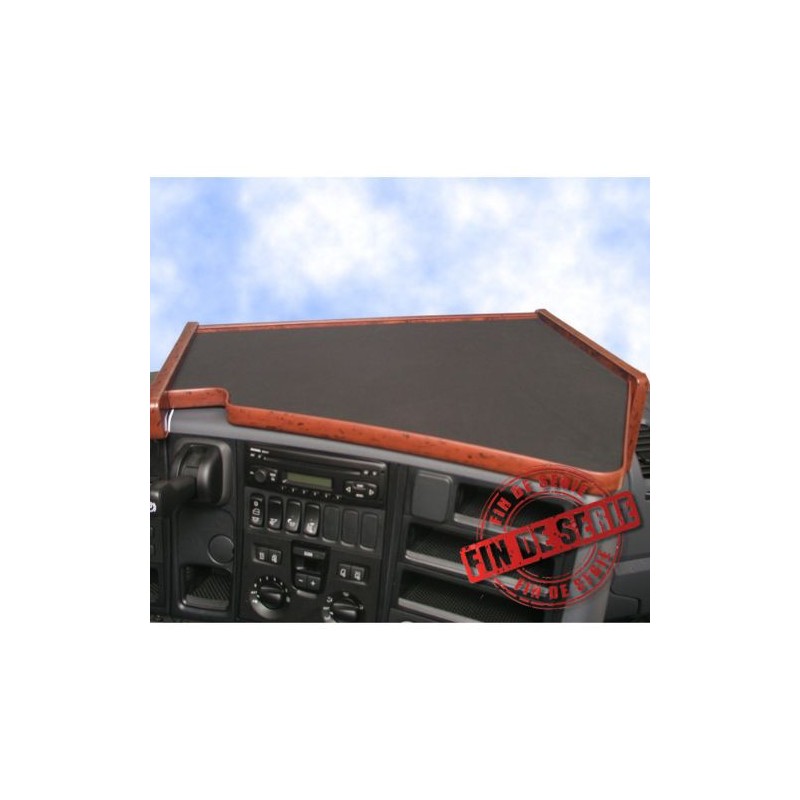 TABLETTE CENTRALE SCANIA R POUR TABLEAU DE BORD LONG - NOYER DESTOCKAGE TABLETTE CENTRALE SCANIA R POUR TABLEAU DE BORD LONG - NOYER DESTOCKAGE
