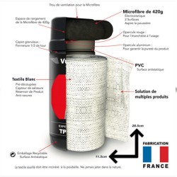 Nettoyant Vulcanet avec 80 lingettes et un chiffon intégré : Détail complet du produit de nettoyage