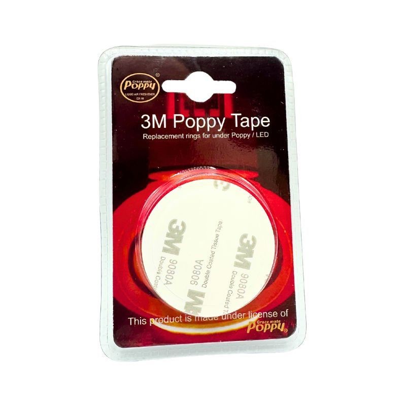 Kit de 3 supports autocollants pour désodorisant Poppy Grace :  Mate : idéal pour les intérieurs de cabines frais