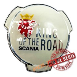 EMBLEME BLANC/ARGENT SCANIA KING OF THE ROAD - DESTOCKAGE