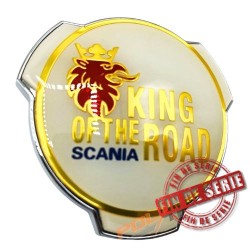 EMBLEME BLANC/OR - SCANIA KING OF THE ROAD - DESTOCKAGE