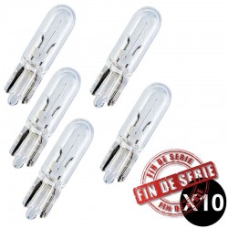 Pack de 10 ampoules en verre avec culot -  W2W9 T5 : OFFRE LIMITEE DE DESTOCKAGE