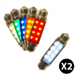 Ampoules LED avec culot C10W - 42mm : vendues par paire