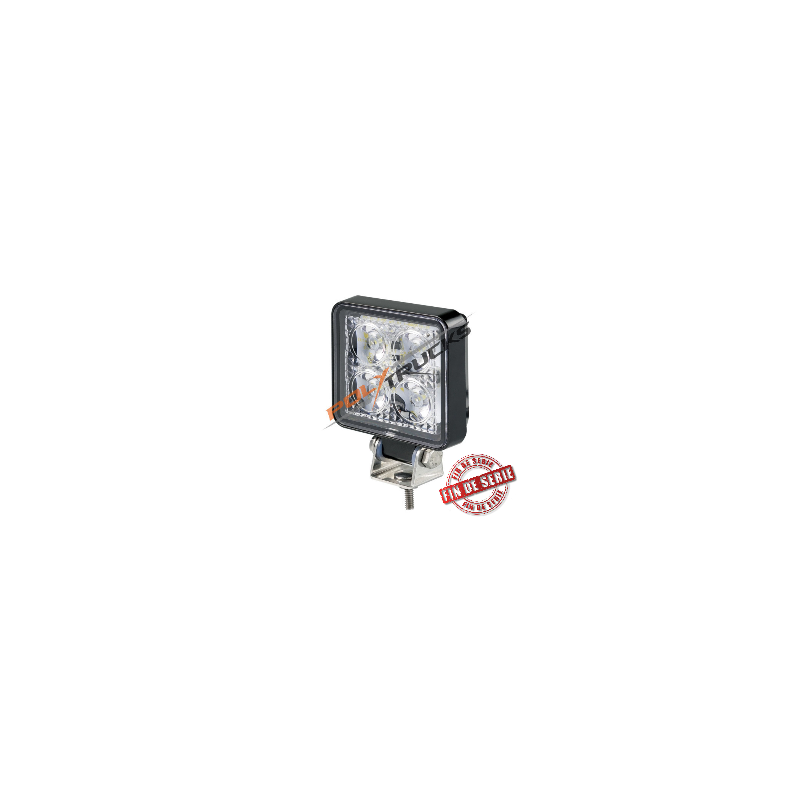 PHARE DE TRAVAIL 4 LEDS DE 3W CARRE - FLOOD - 12/24V // DESTOCKAGE