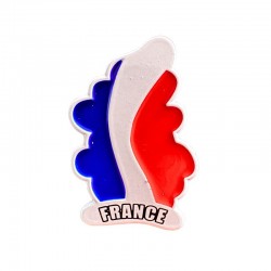 Pins aux couleurs de la France et en forme de sapin