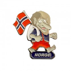 Pins troll avec le drapeau de la Norvège