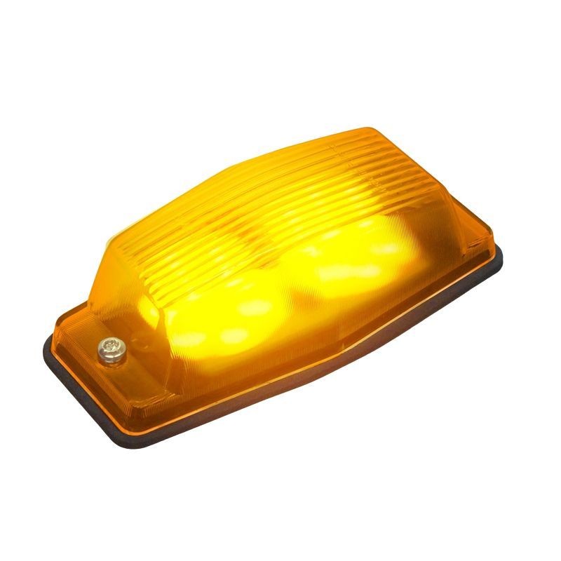 Feu de gabarit double ampoule LED orange avec le mode Strobe - Vue strobe Feu de gabarit double ampoule LED orange avec le mode Strobe - Vue strobe